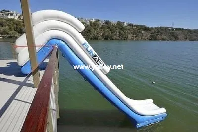Airtight Inflatable Floating Yacht Water Slide